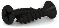 #2 X 1/4 FLAT HEAD PHILLIPS SELF-TAPPING SCREW 18-8 STAINLESS BLACK ICE