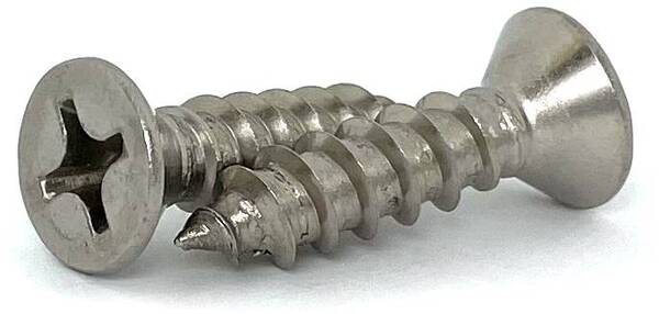 S188075FT #10 X 3/4 STAINLESS STEEL FLAT HEAD PHILLIPS SELF-TAPPING SCREW