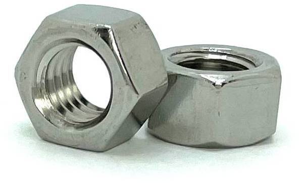 S44020 7/16-20 STAINLESS STEEL FINISHED HEX NUT