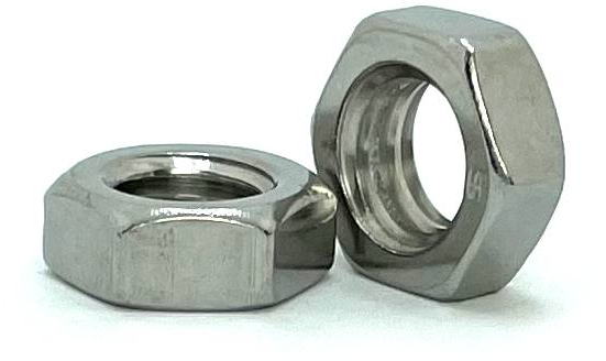 S58018L 5/8-18 STAINLESS STEEL HEX JAM NUT