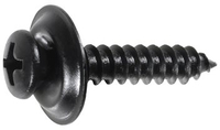#10 X 1 Phillips Oval Head Countersunk Washer Finishing Screw Black Phosphate