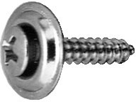 #8 X 1-1/2 Phillips Oval Head Countersunk Washer Finishing Screw Chrome