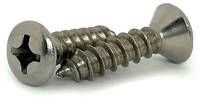 S220075OT #12 X 3/4 STAINLESS STEEL OVAL HEAD PHILLIPS SELF-TAPPING SCREW