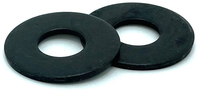 #10 BLACK ICE USS FLAT WASHER 18-8 STAINLESS