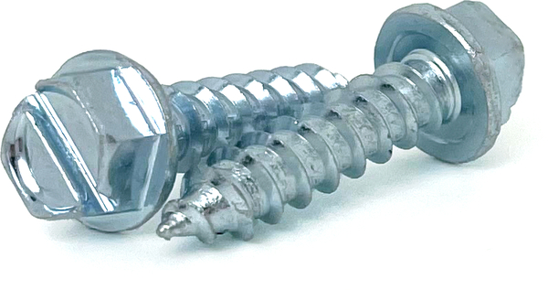 2H125100T #8 X 1 SLOTTED HEX WASHER HEAD SELF-TAPPING SCREW ZINC