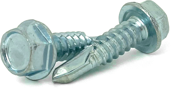 2H125100TK #8 X 1 HEX WASHER HEAD SELF-DRILLING SCREW ZINC