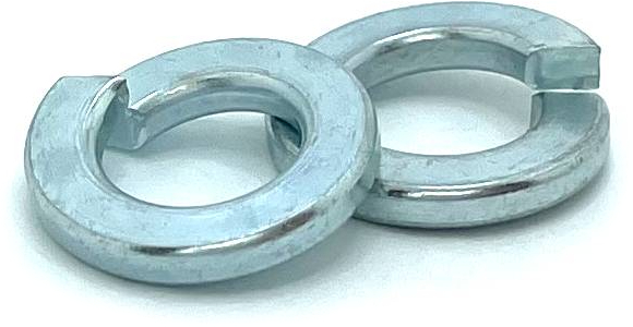 127M8 M8 SPLIT LOCK WASHER THRU-HARDENED ZINC