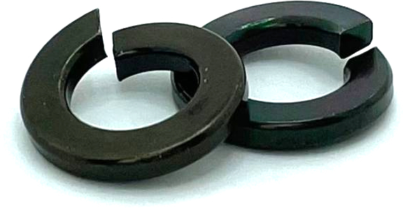 8LW250BZ 1/4 BLACK GOLD SPLIT LOCK WASHER GRADE 8