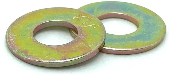 8USS500 1/2 THRU-HARDENED USS FLAT WASHER YELLOW ZINC