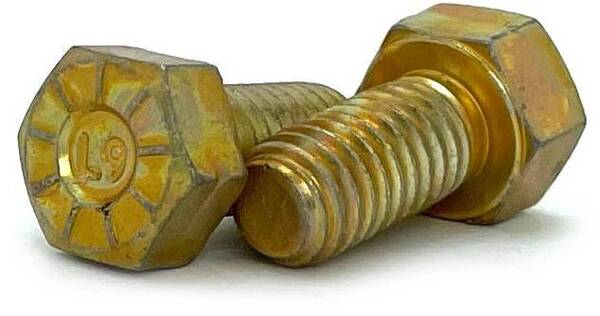 9780C300 7/8-14 X 3 GRADE 9 HEX HEAD CAP SCREW CADMIUM YELLOW