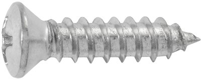 AV01717 #10 X 3/4 Phillips Oval Head Trim Screws Undersize Head Chrome