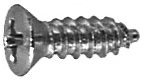 AV02027 #8 X 1/2 Phillips Oval Head Trim Screws Undersize Head Chrome