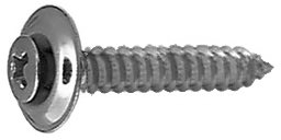 AV02772 #8 X 1 Phillips Oval Head Countersunk Washer Finishing Screw Chrome