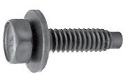 AV09480 1/4-20 X 1 HEX HEAD SEMS BODY BOLT W/DOG POINT BLACK PHOSPHATE