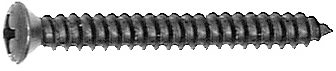 AV10170 #8 X 1 1/2 Phillips Oval Head Trim Screws Undersize Head Black Oxide