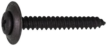 AV11790 #8 X 1-1/4 Phillips Oval Head Countersunk Washer Finishing Screw Black Phosphate