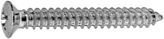 AV20374 #10 X 1 1/2 Phillips Oval Head Trim Screws Undersize Head Chrome