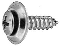 AV23345 #10 X 3/4 Phillips Oval Head Countersunk Washer Finishing Screw Chrome