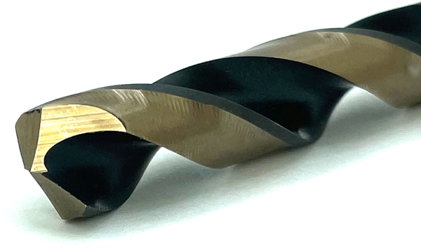 HI350N129 29/64, NITRO MECHANICS LENGTH DRILLS, HIGH SPEED STEEL, BLACK & BRONZE, 135-DEG POINT
