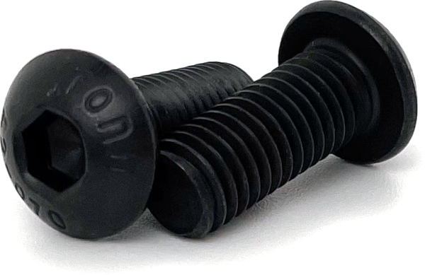 A27380635B M6-1.0 X 35MM BLACK ICE BUTTON HEAD SOCKET CAP SCREW A2 STAINLESS