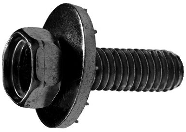 AV09756 5/16-18 X 1 HEX HEAD SEMS BODY BOLT BLACK PHOSPHATE