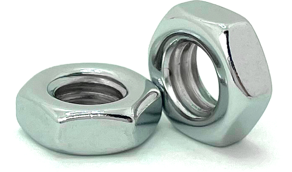 CH439M12125 M12-1.25 CHROME HEX JAM NUT