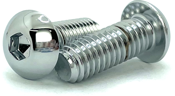 CH500F200B 1/2-20 X 2 CHROME BUTTON HEAD SOCKET CAP SCREW