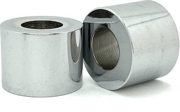 CH250440038 CHROME SPACER 1/4 I.D. X 7/16 O.D. X 3/8 LEN