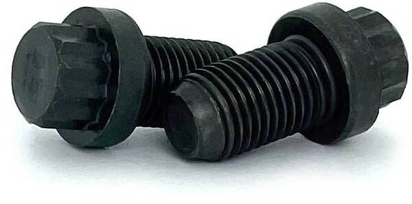 DB380F125 3/8-24 X 1-1/4 12-POINT FLANGE CAP SCREW GRADE 9 PLAIN