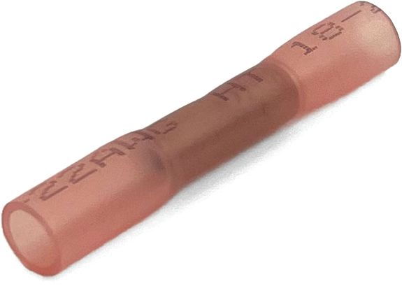 EL1001H 22-18 GA KRIMPA-SEAL HEAT SHRINK INSULATED BUTT CONNECTORS RED