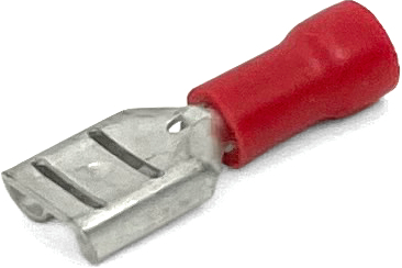 EL1018AS 22-18 GA VINYL INSULATED FEMALE QUICK-CONNECT TERMINALS .187 TAB RED
