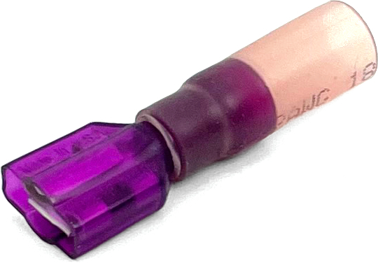 EL1018ASH 22-18 GA KRIMPA-SEAL HEAT SHRINK INSULATED FEMALE QUICK-CONNECT TERMINALS .187 TAB RED