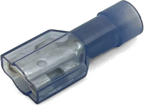 EL1018MN 16-14 GA NYLON FULLY INSULATED FEMALE QUICK-CONNECT TERMINALS .110 TAB BLUE