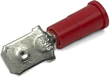 EL1019AS 22-18 GA VINYL INSULATED MALE QUICK-CONNECT TERMINALS .187 TAB RED