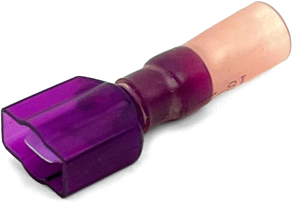 EL1019ASH 22-18 GA KRIMPA-SEAL HEAT SHRINK INSULATED MALE QUICK-CONNECT TERMINALS .187 TAB RED