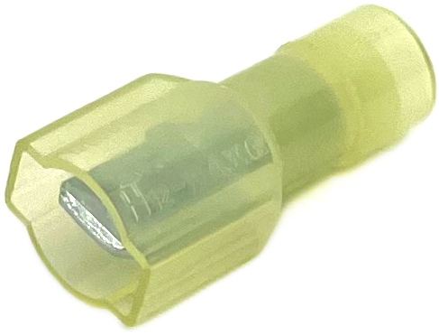 EL1033N 12-10 GA NYLON INSULATED MALE QUICK-CONNECT TERMINALS .250 TAB YELLOW