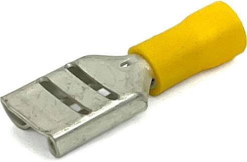 EL4071A 12-10 GA VINYL INSULATED FEMALE QUICK-CONNECT TERMINALS .380 TAB YELLOW