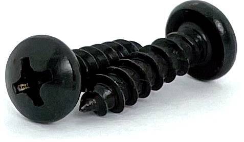 S220175PTB #12 X 1-3/4 BLACK ICE PAN HEAD PHILLIPS SELF-TAPPING SCREW 18-8 STAINLESS