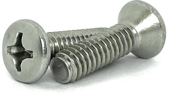 S0938075O 6-32 X 3/4 STAINLESS STEEL OVAL HEAD PHILLIPS MACHINE SCREW