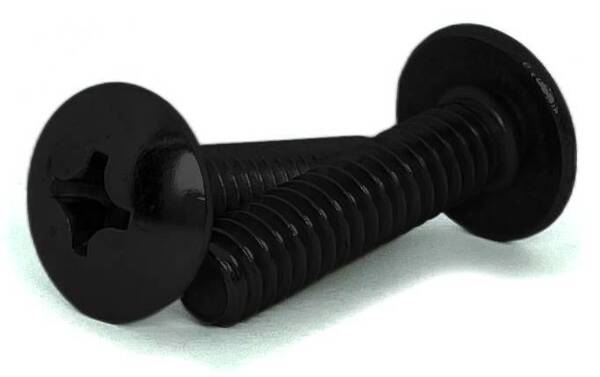 S125050TB 8-32 X 1/2 BLACK ICE TRUSS HEAD PHILLIPS MACHINE SCREW 18-8 STAINLESS