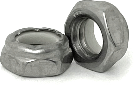 S58018LNY 5/8-18 STAINLESS STEEL LOW PROFILE NYLON-INSERT JAM NYLOC LOCK NUT