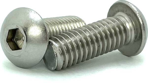 A273801025 M10-1.50 X 25MM STAINLESS STEEL BUTTON HEAD SOCKET CAP SCREW