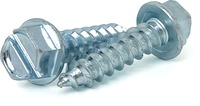 #6 X 5/8 SLOTTED HEX WASHER HEAD SELF-TAPPING SCREW ZINC