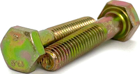 M10-1.50 X 55MM 17AF DIN HEX HEAD CAP SCREW 10.9 YELLOW ZINC