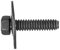 1/4-20 X 1 HEX HEAD SEMS BODY BOLT W/BELLVILLE WASHER BLACK PHOSPHATE