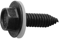 AV13231 1/4-20 X 7/8 MIRROR MOUNTING SCREW W/NYLON WASHER BLACK PHOSPHATE