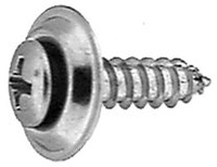 #10 X 3/4 Phillips Oval Head Countersunk Washer Finishing Screw Chrome