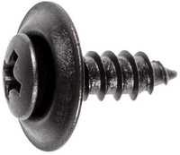 #10 X 5/8 Phillips Oval Head Countersunk Washer Finishing Screw Black Phosphate