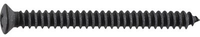 #10 X 2 Phillips Oval Head Trim Screws Undersize Head Black Oxide