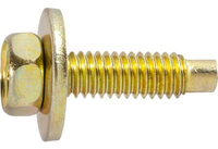 AV23665 3/8-16 X 1 3/16 HEX HEAD SEMS BODY BOLT W/DOG POINT YELLOW ZINC